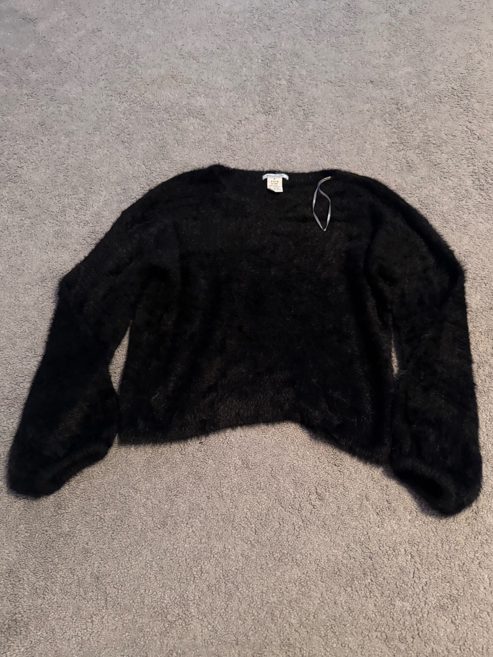 Black Fuzzy Sweater